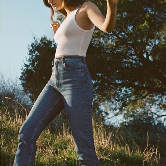 Reformation Liza Ultra High Rise Straight Jeans size 24 - Picture 6 of 14